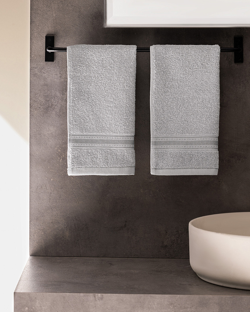 Набор полотенце для рук Joetta из 2 шт., 30x46 см. - светло-серый
