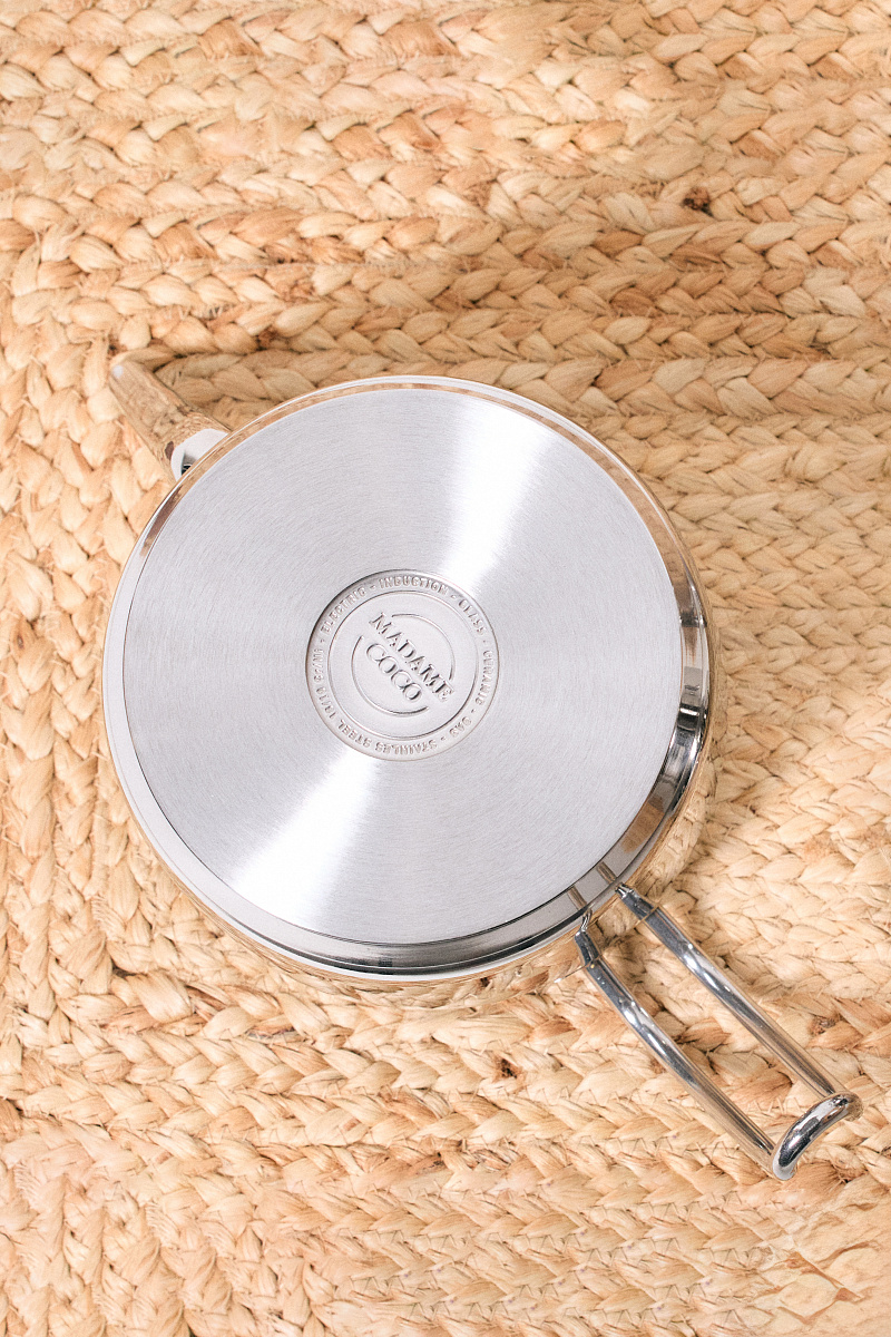 Турецкий двойной чайник Azura 1500+2000 мл. - серебристый