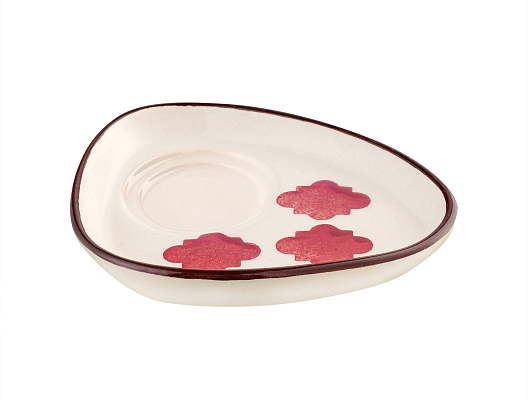 Керамическая тарелка Vie Rouge Oiseau 12,5 см - красная