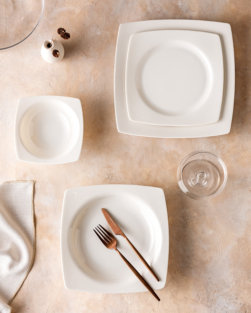 Столовый сервиз Nova из 24 предметов, фарфор