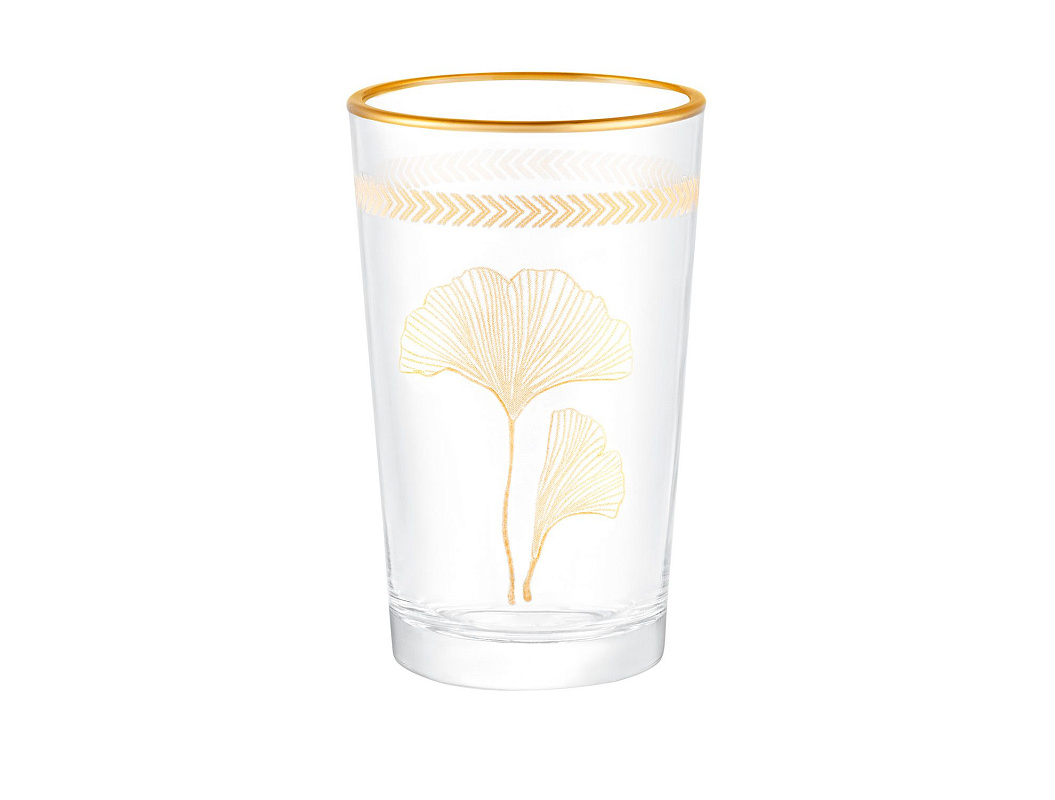 Набор стаканов Chapelle Lovely Ginkgo Leaves из 4 шт., 8x5x4 см