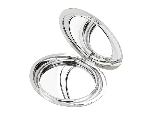 Мини-зеркало Vivien 8,4x7,4x1,5 см. - серебристое