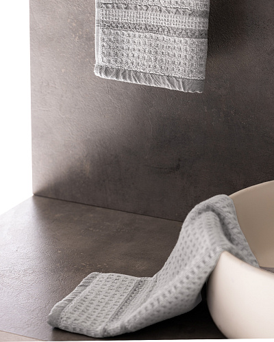 Набор полотенец для рук Alissa из 2 шт., 30x46 см. - серый