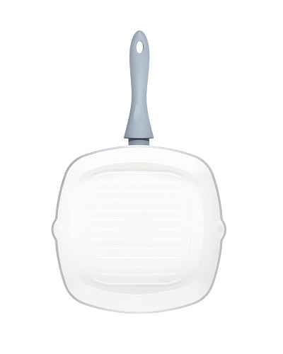 Сковорода-гриль Nano Ceramic 3,5 л. - серая / белая