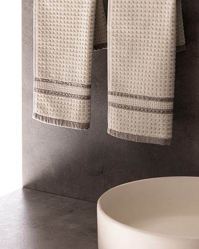 Набор полотенец для рук Alissa из 2 шт., 30x46 см. - бежевый