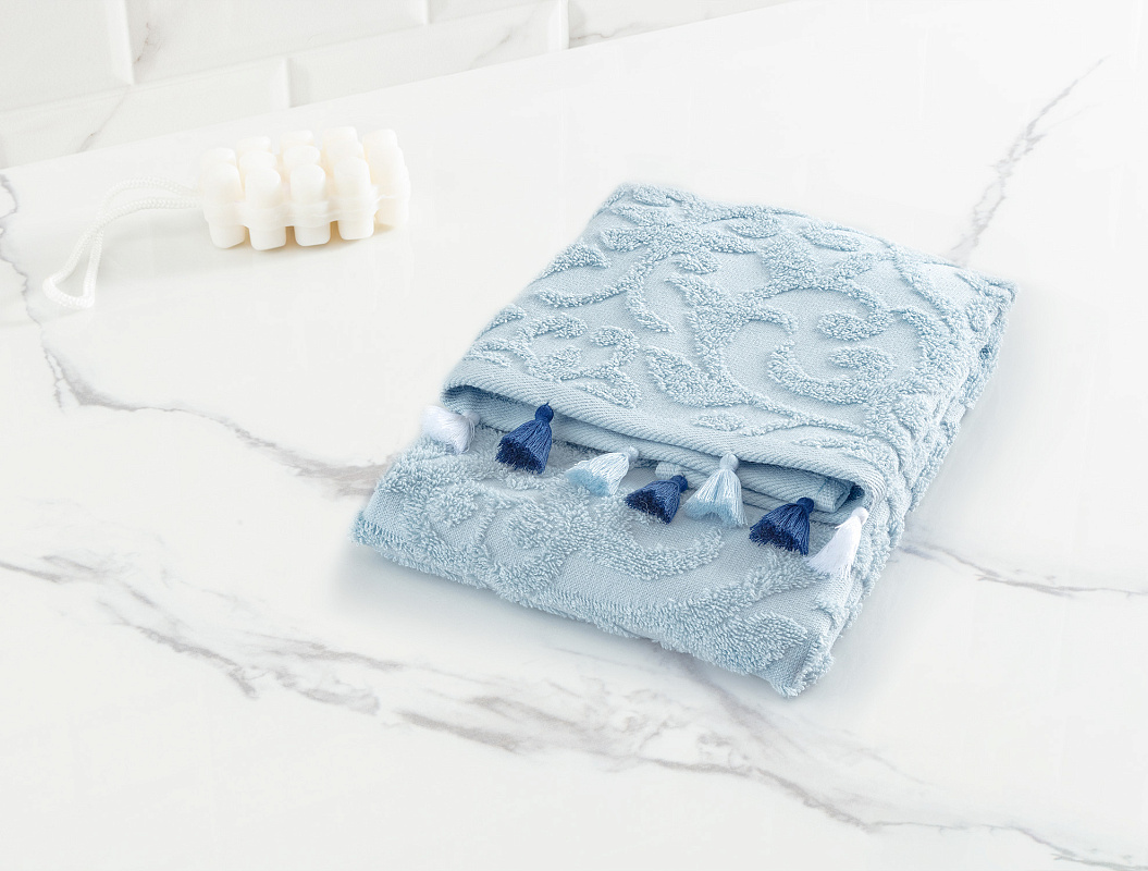 Полотенце для лица Giverny 50x70см - синее