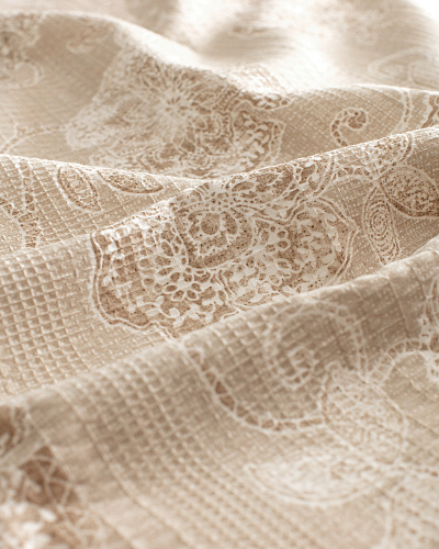 Комплект постельного белья полутораспальный Berne с вафельным покрывалом 160x240 см, - хлопок, лиоцелл