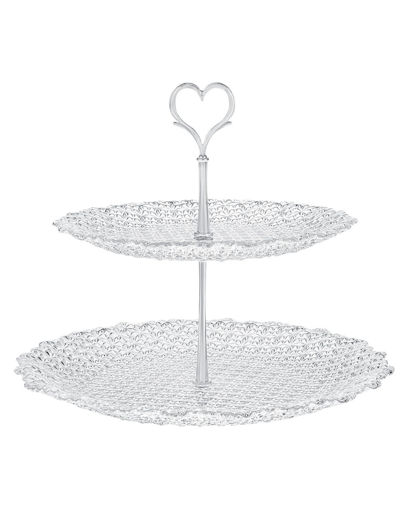 Подставка Charmes 2-х ярусная 21-28 см. - прозрачная
