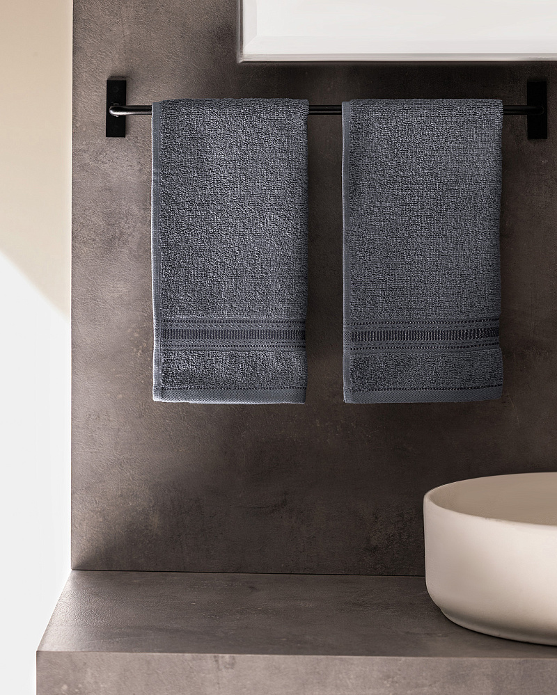 Комплект полотенец для рук Joetta из 2 шт., 30x46 см. - темно-синий