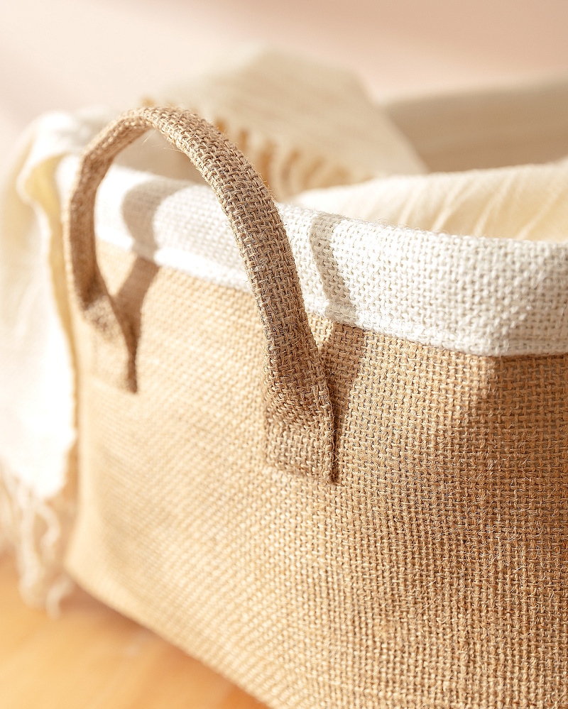 Корзина Eva 40x30x20 см. - бежевая