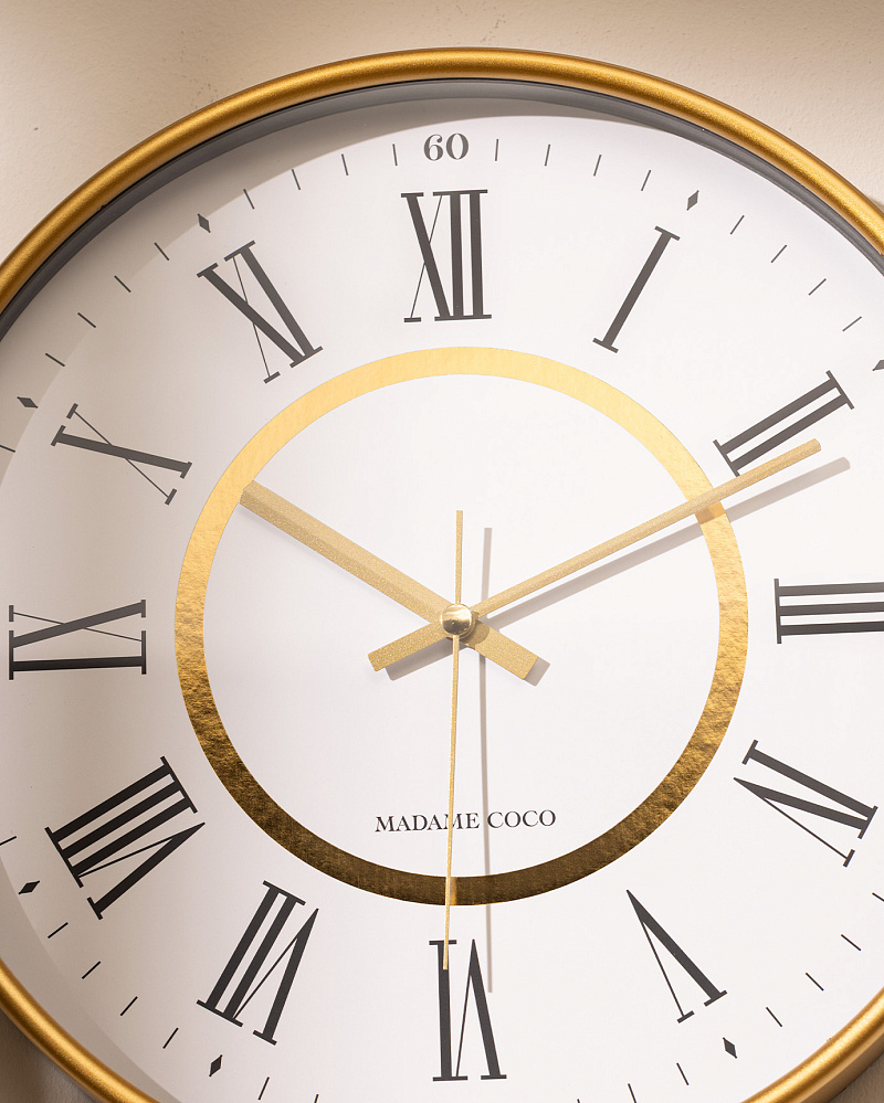 Настенные часы Agathe 30 см, пластик