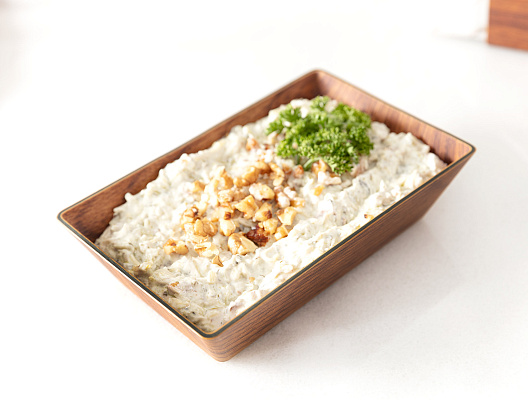 Сервировочная тарелка Pavia 11x17x4,5 см. - коричневая