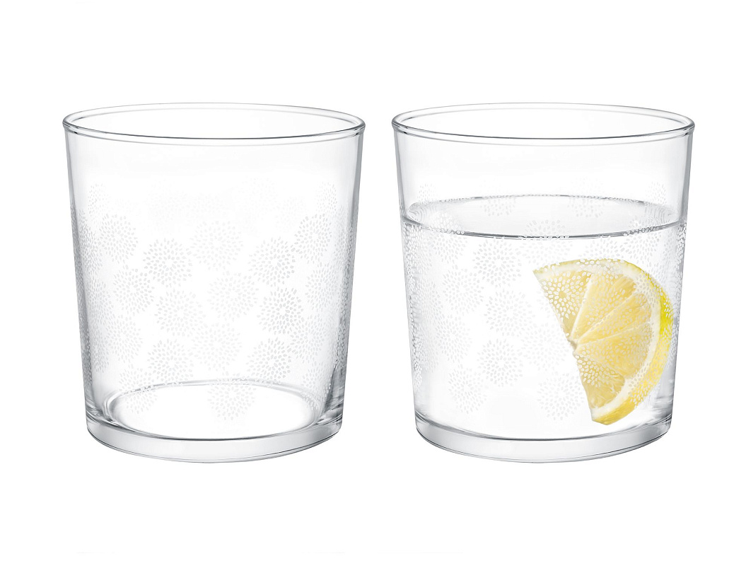 Набор стеклянных стаканов для напитков Pierretta-White из 4 шт., 380мл