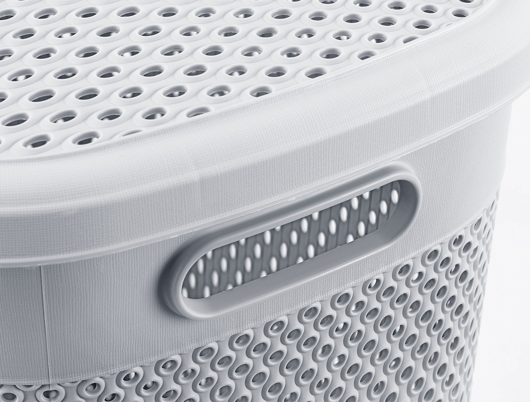 Корзина для белья Bellamy - светло-серая