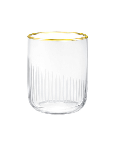 Набор стеклянных стаканов для напитков Musette Serenity Gold из 4 шт., 270мл