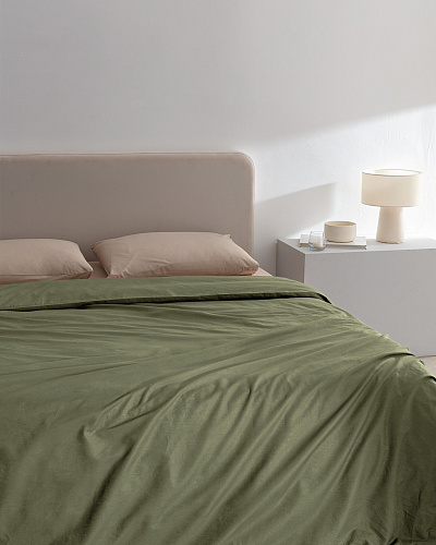 Пододеяльник двуспальный Manon Ranforce Plain 200x220 см. - хлопок