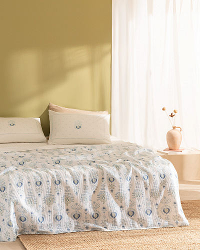 Комплект постельного белья полутораспальный Lemien с покрывалом 160x240 см, хлопок