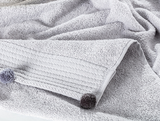 Банное полотенце Valerie 70x140 см. - светло-серое