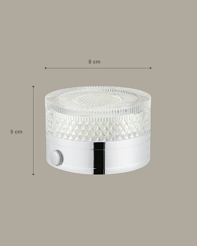 Светильник Claire 8x8x5 см- серебряный