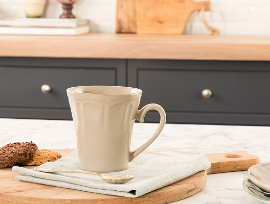 Чашка Violet 260 мл. - бежевая