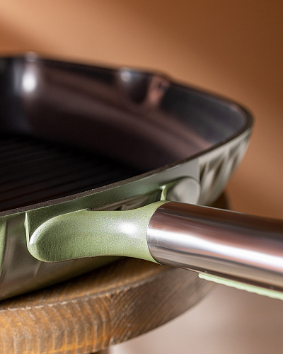 Сковорода Freya Grill 16x8 см, - алюминий