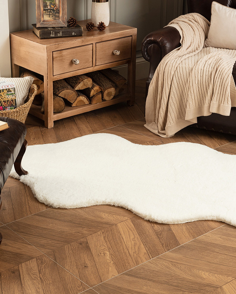 Плюшевый ковер Arc En Ciel Rabbit 90x150 см. - белый