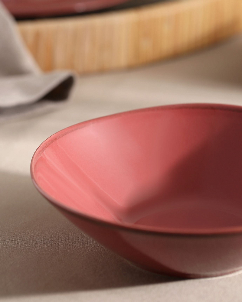 Чаша фарфоровая Colores 16 см - красная