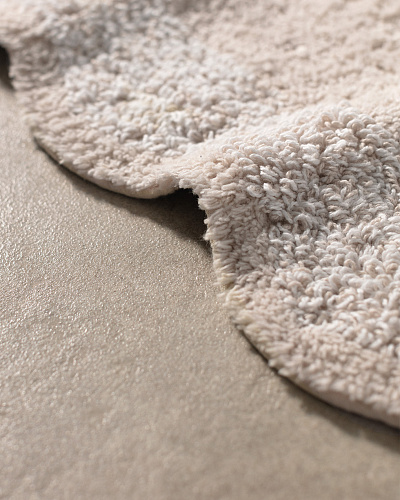 Коврик для ванной Gordes 50x80 см. - бежевый / белый