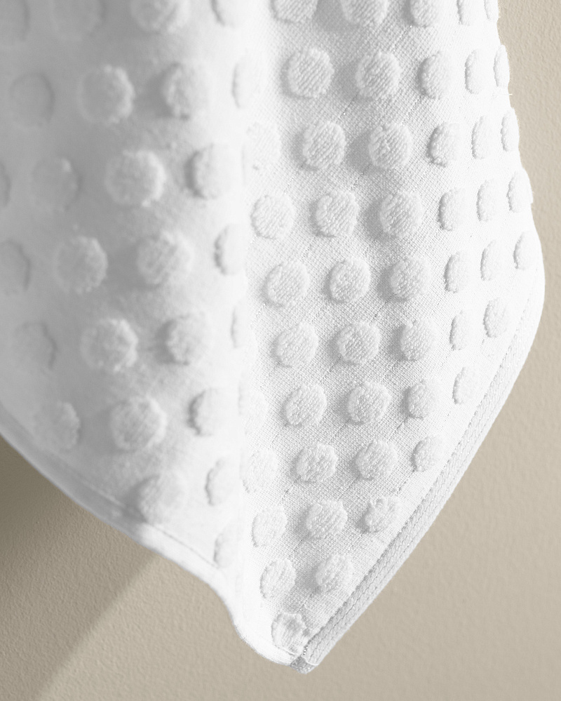 Полотенце для лица Polka Dot 50x76 см. - белое