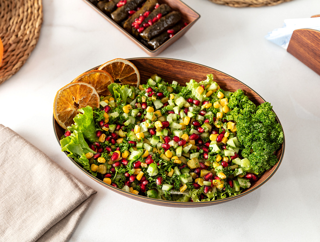 Овальная миска Lyon 21,5x30x8,5 см. - коричневая