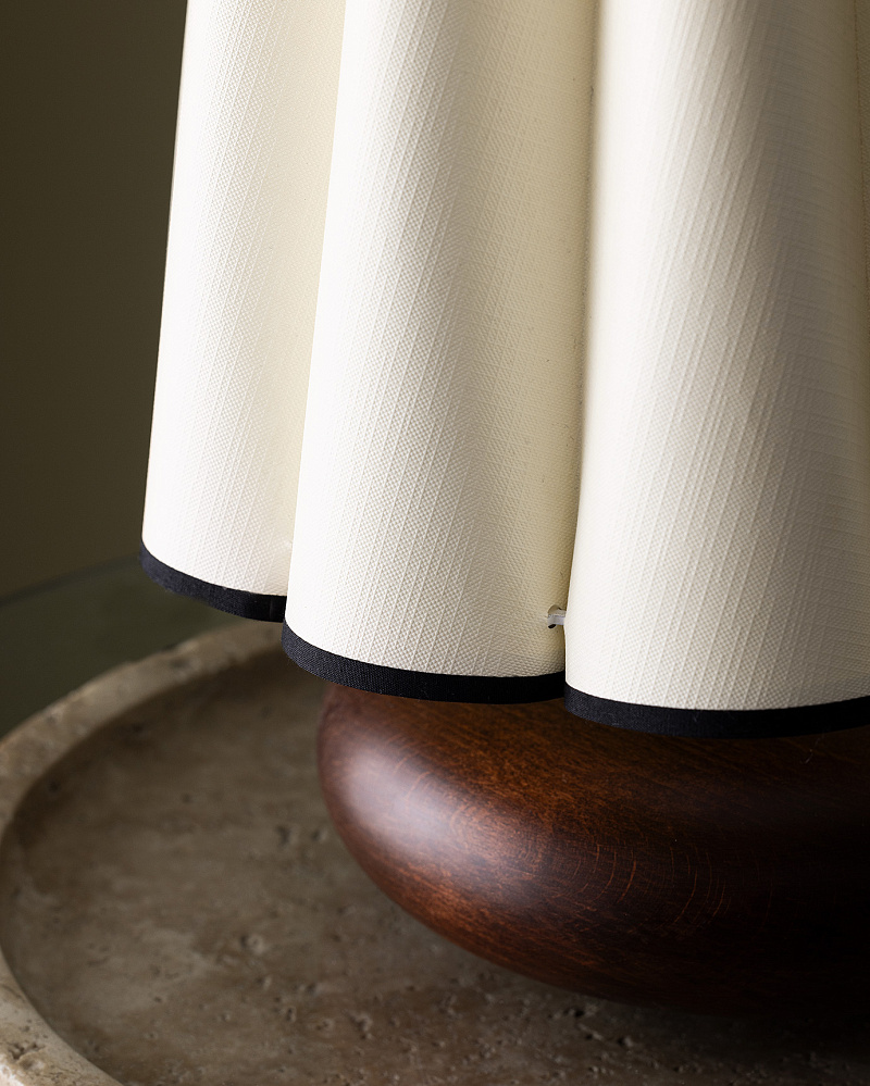 Абажур Elizabeth 36x28x28 см. - коричневый / экрю