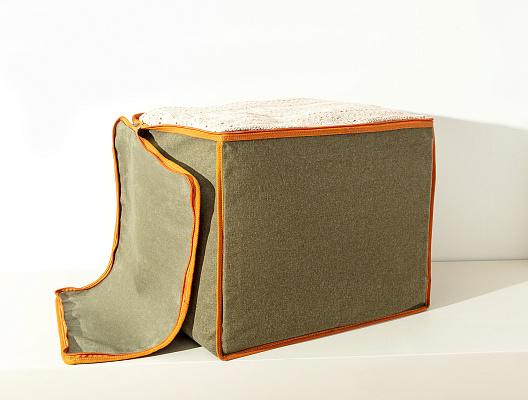 Корзина Clarita 50x42x40 см. - хаки