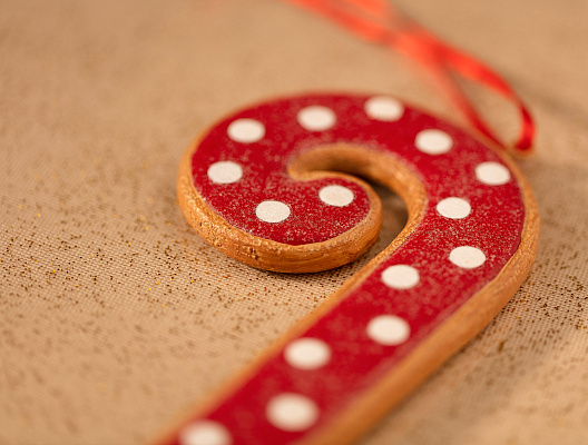 Украшение рождественское для елки Guillaume 8,4x16x1 см, полиэстер