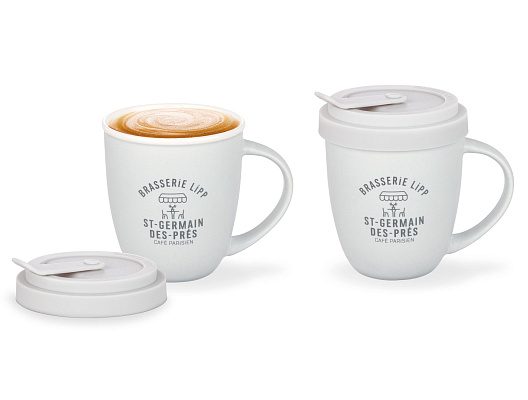 Фарфоровая кружка Bellanita 350мл - светло-серая