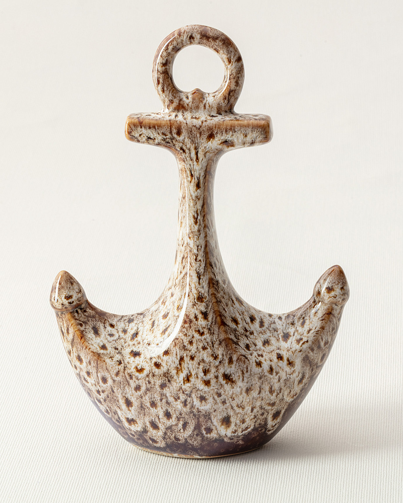 Декоративный якорь 8,5x4x12 см. - коричневый