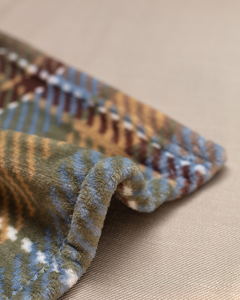 Плед Antonin Welsoft с принтом 130x170 см. - хаки