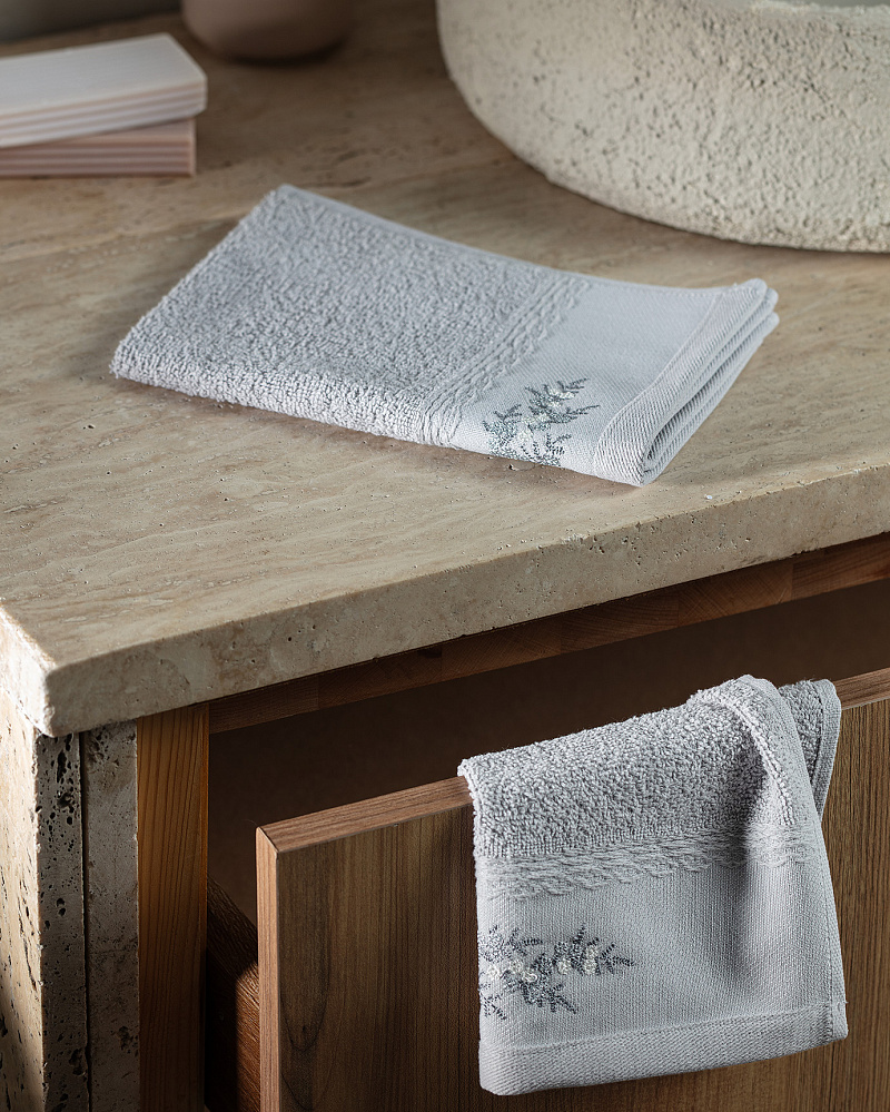 Набор полотенце для рук Pansy из 2 шт., 30x45 см. - светло-серый