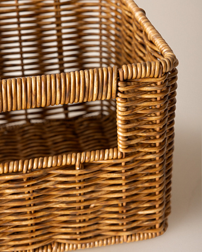 Корзинка с ручками Vendredi 17x17x14 см, - пластик