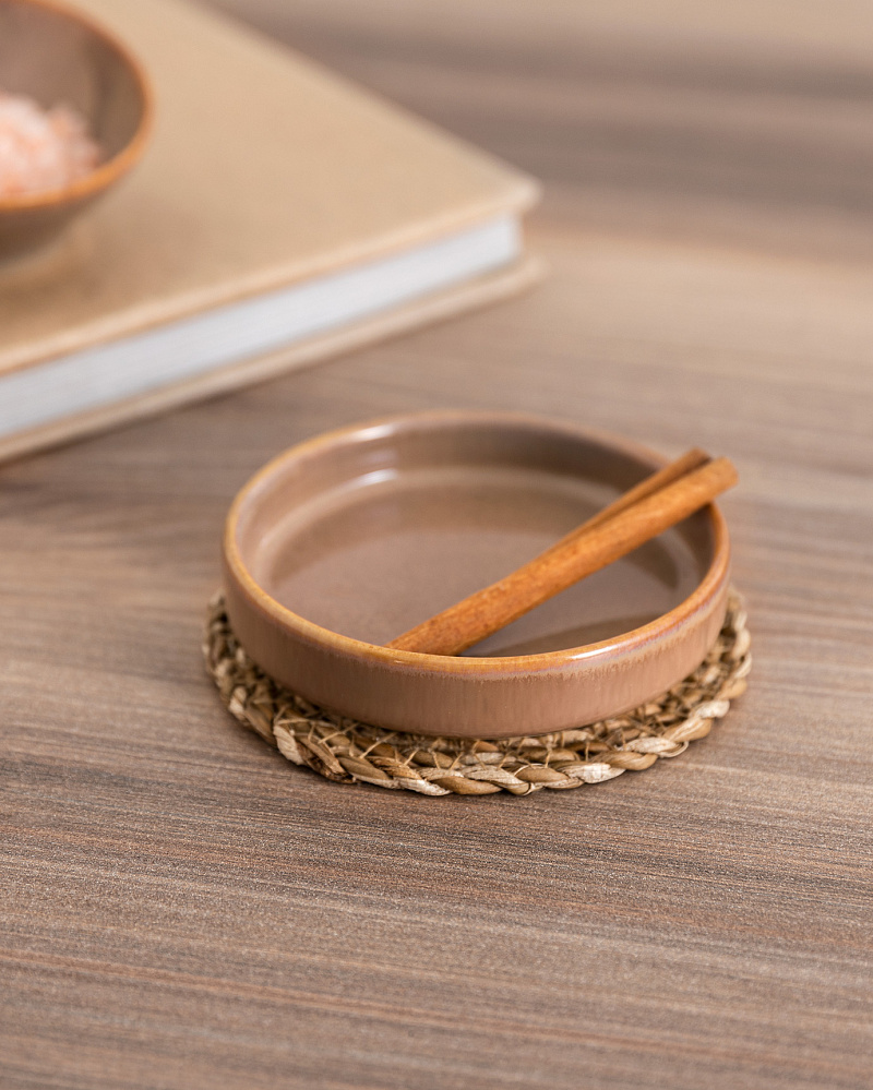 Миска для специй и соусов Droit 9,5 см. - коричневая