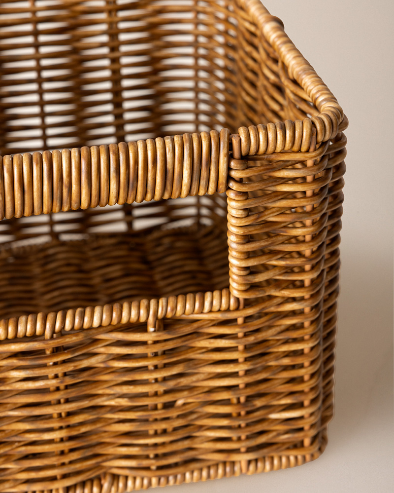 Корзинка с ручками Vendredi 17x17x14 см, - пластик