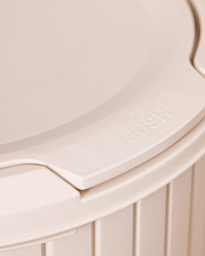 Мусорный бак Tapia Pedal 8 л. - экрю