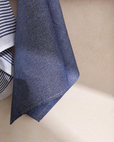 Набор кухонных полотенец Andre из 2 шт., 40x60 см. - белый / синий