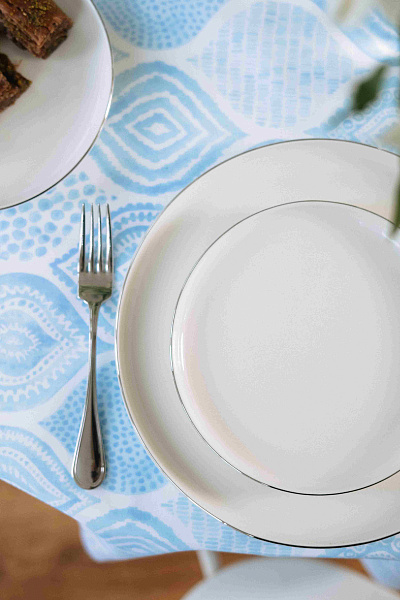 Столовый сервиз Madelyn из 24 шт. - белый / серебристый