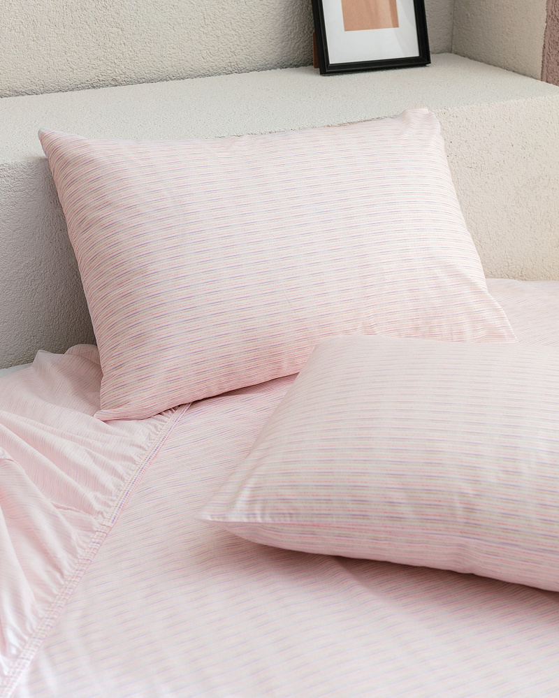 Комплект постельного белья двуспальный Carlo с простыней и 2 наволочками 160x200 см, хлопок