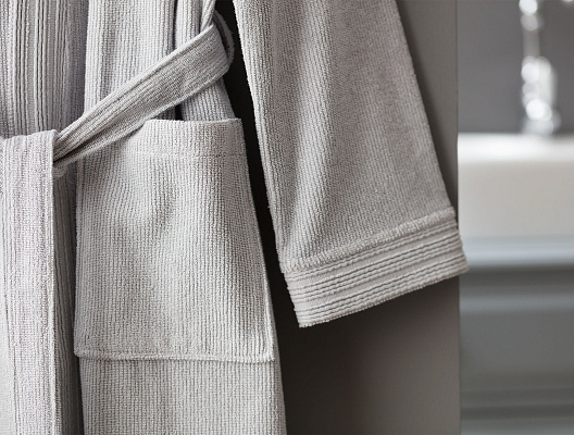 Халат банный унисекс Stripe серый