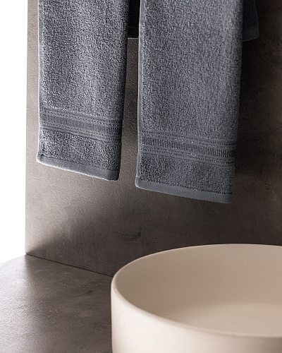 Комплект полотенец для рук Joetta из 2 шт., 30x46 см. - темно-синий