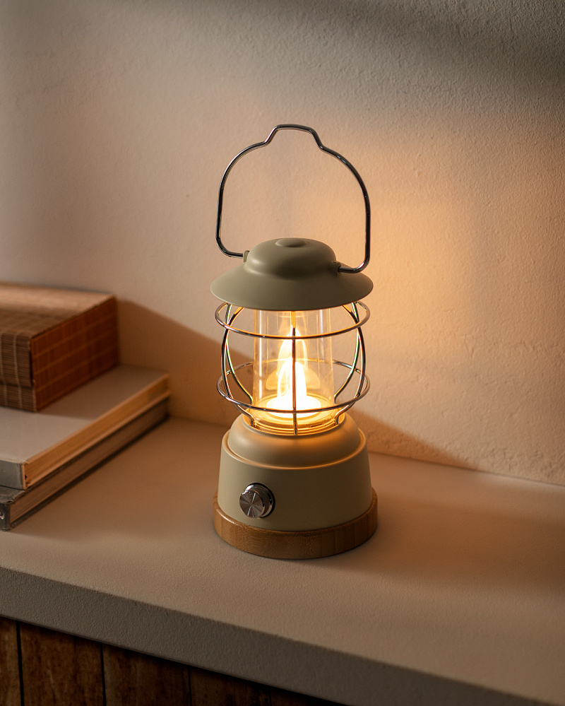 Абажур Klina Touch 12x30,5 см. - светло-салатовый