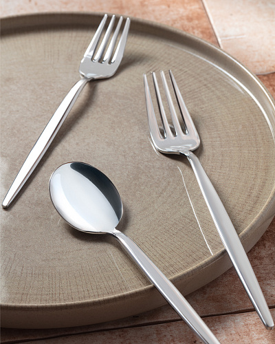 Набор столовых приборов Freya из 42 шт. - серебристый