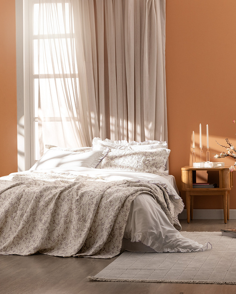 Комплект постельного белья двуспальный 240x260 см, - хлопок, полиэстер