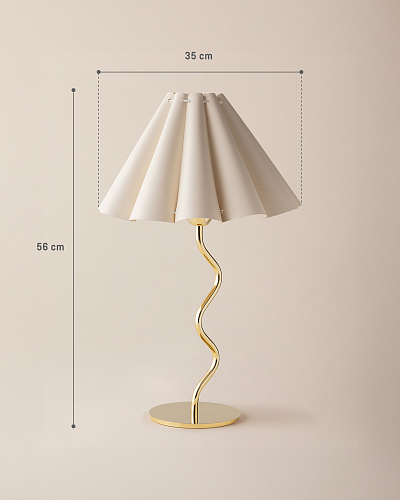 Лампа Anne 56x35x35 см. - золотистый